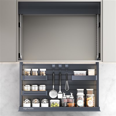 Electric Adjustable Height Hardware Kitchen Smart Lift Cabinet